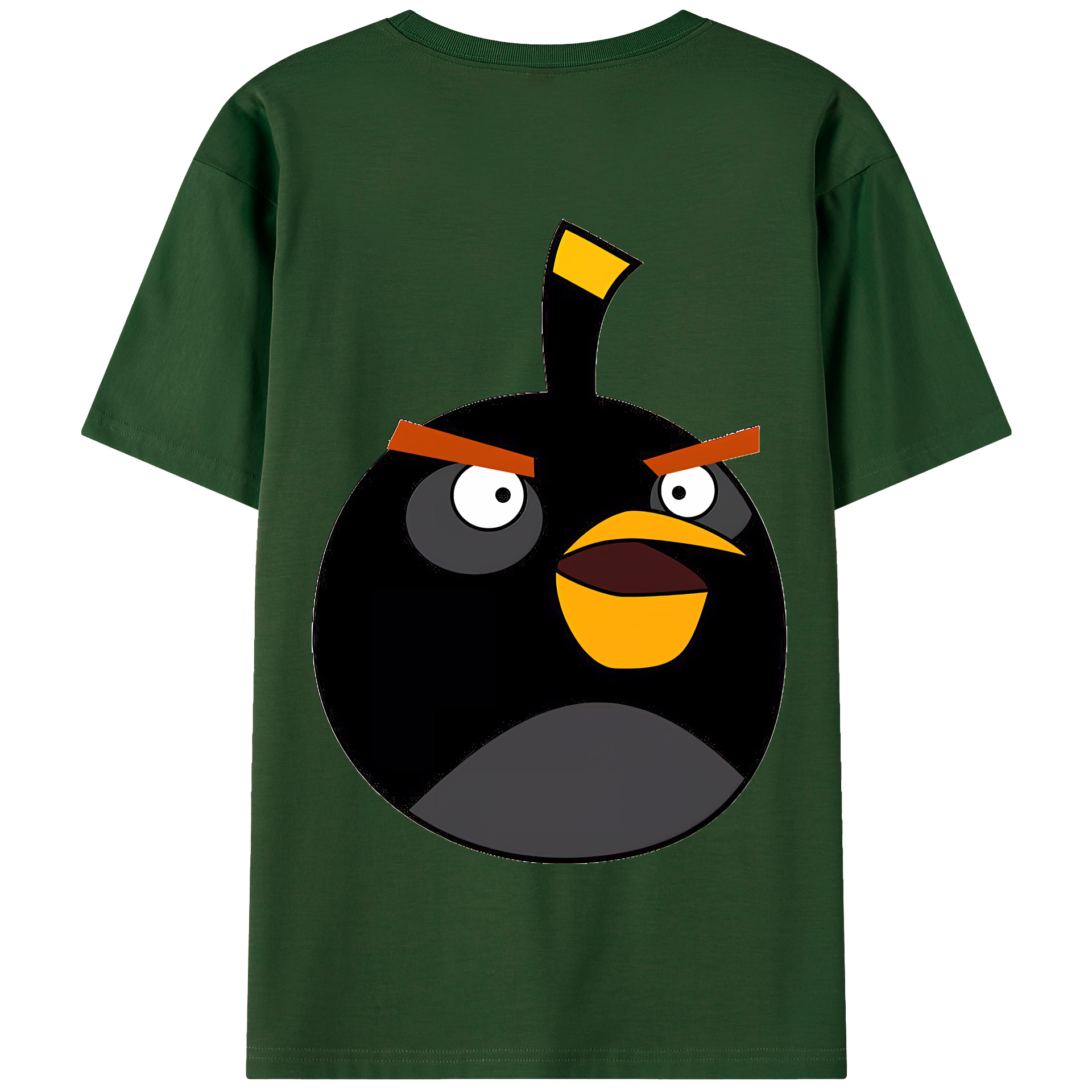 （画像用） Angry Birds アングリーバード 綿100％半袖Tシャツ（背面プリント）